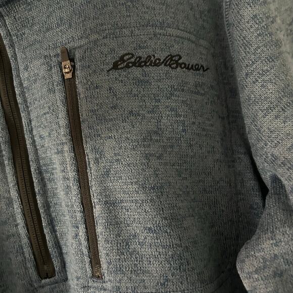 Eddie Bauer Sweater Fleece 1/4 Zip Mock Neck Classic Fit Pullover M Medium New - Picture 4 of 7